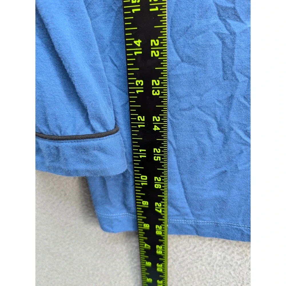 Ekouaer Pajama Set Women's XS Sleepwear Loungewear Long Sleeve Top & Pants Blue‎